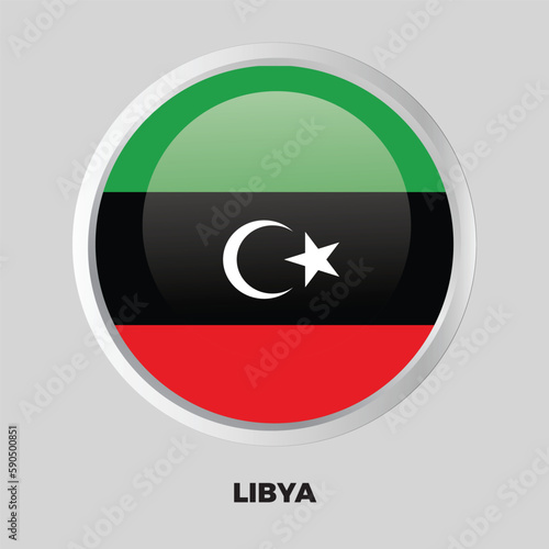 Free Download button flag of libya - GFXLoad
