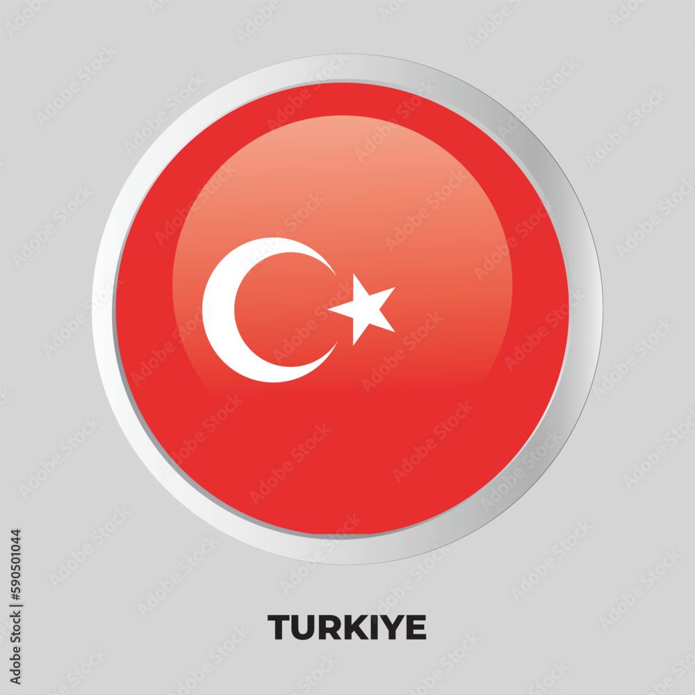 button flag of turkey button flag of turkey