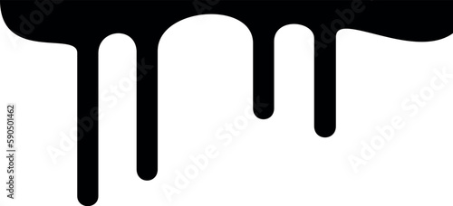 abstraction of black paint on the wall, vector smudges