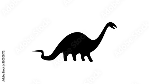 Brontosaurus silhouette