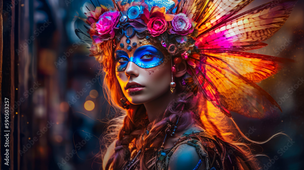 Generative AI Cybergoth Fairies Generative AI Cybergoth Fairies