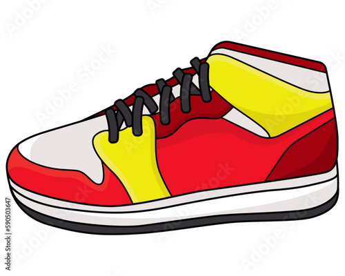 Sneaker shoe sport vector illustration