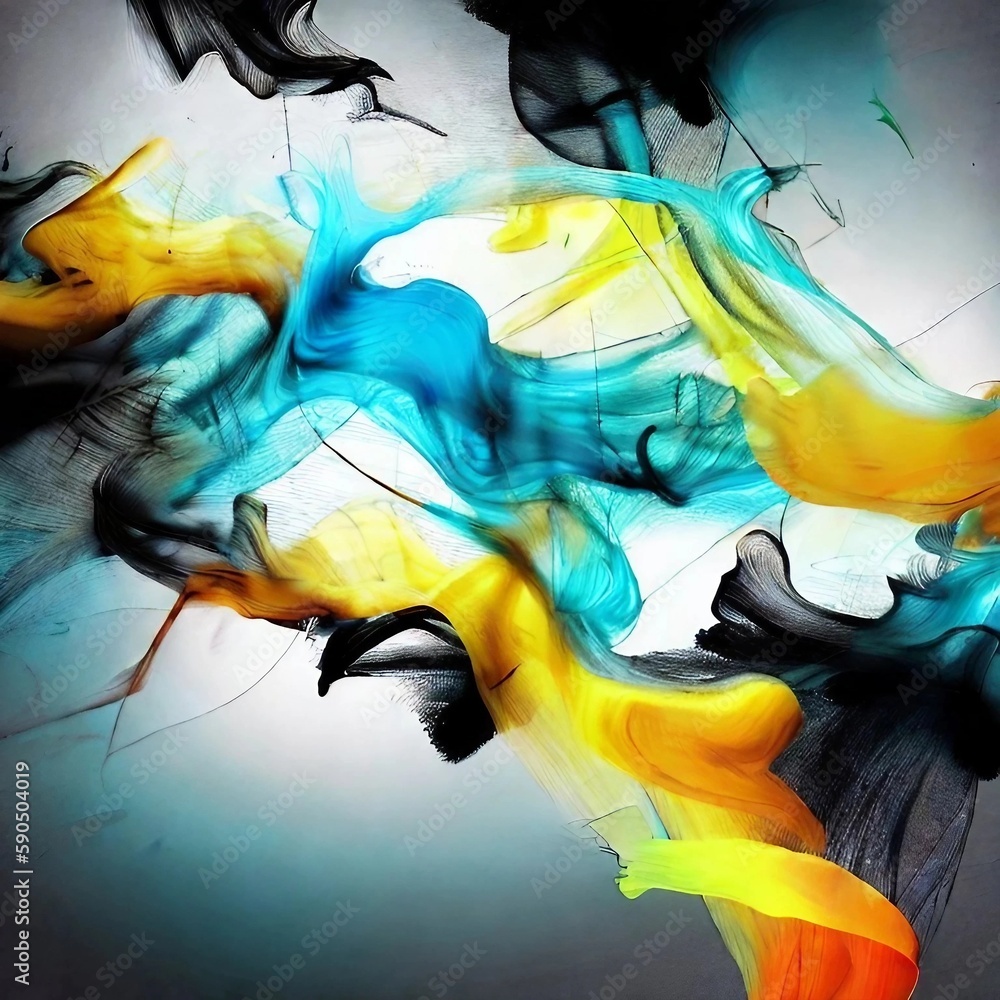 Obraz premium AI生成、光の抽象的な背景素材