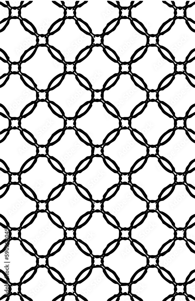 Seamless geometric shapes repeated grid pattern design vector element in black color Seamless geometric shapes repeated grid pattern design vector element in black color