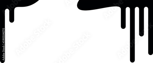 abstraction of black paint on the wall, vector smudges