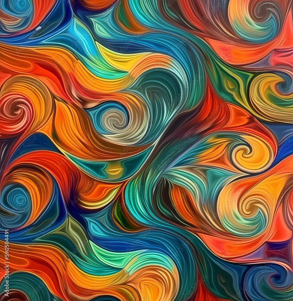 abstract background with waves