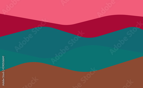 Wellen Farbig Hintergrund Design Vorlage © MaxStock