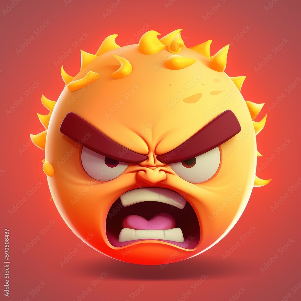 Emoji expressing angry feelings