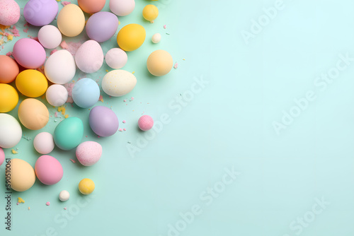 Colorful Easter Egg Background © Krapka