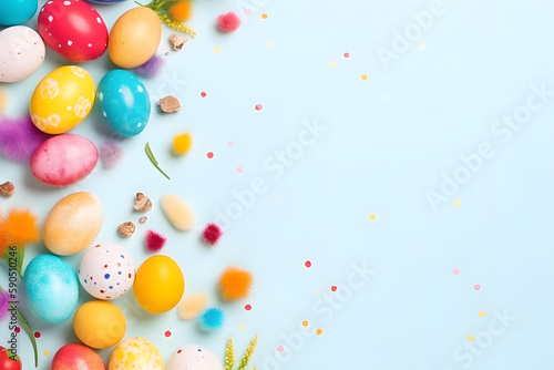 Colorful Easter Egg Background