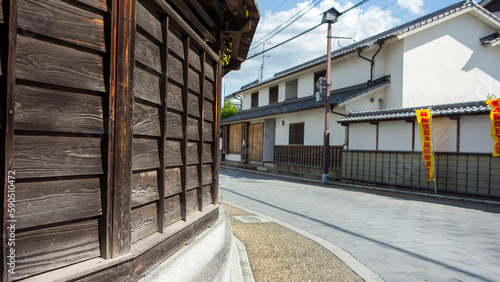 長崎街道の宿場町、木屋瀬の通り photo