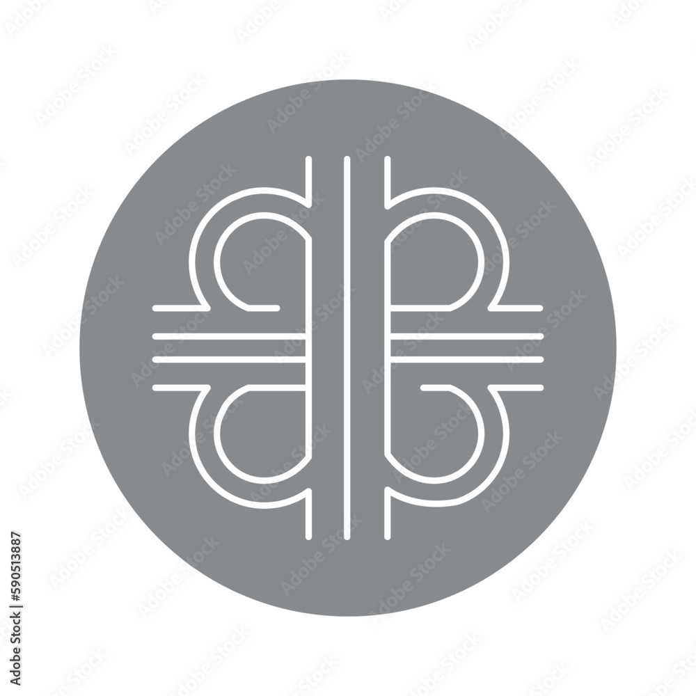 Difficult road junction olor line icon. Road construction. Difficult road junction olor line icon. Road construction.