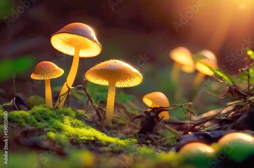 mushroom in the forest,mushroom in autumn forest,mushrooms in the woods