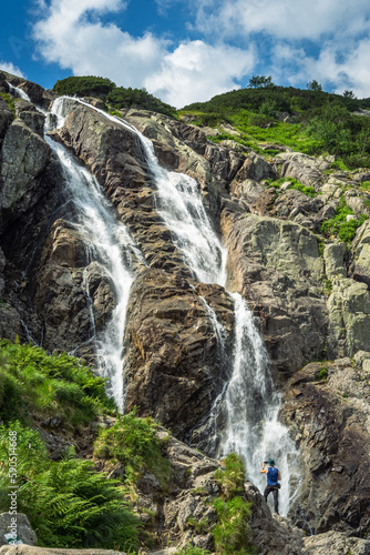Fototapeta Naklejka Na Ścianę i Meble -  Wodospad w Tatrach Wyskoich