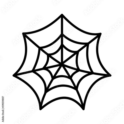 Halloween Spider Web Illustration
