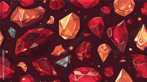 ruby stone vector background