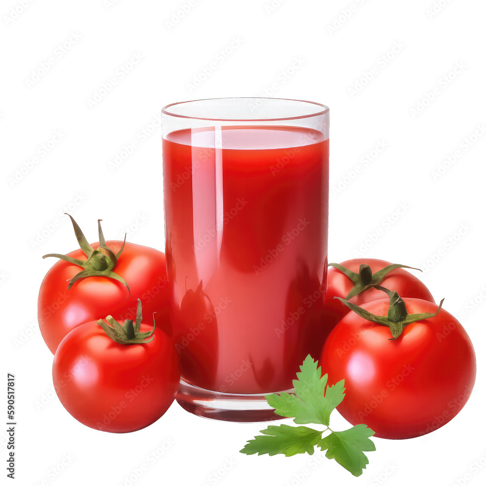 tomato juice , isolated on transparent background cutout , generative ai tomato juice , isolated on transparent background cutout , generative ai