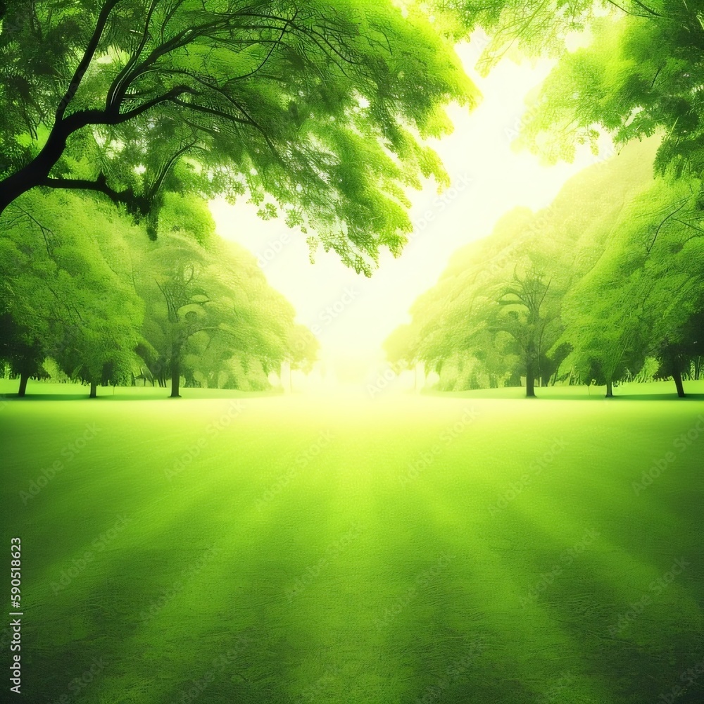 Fototapeta premium sun rays in the forest