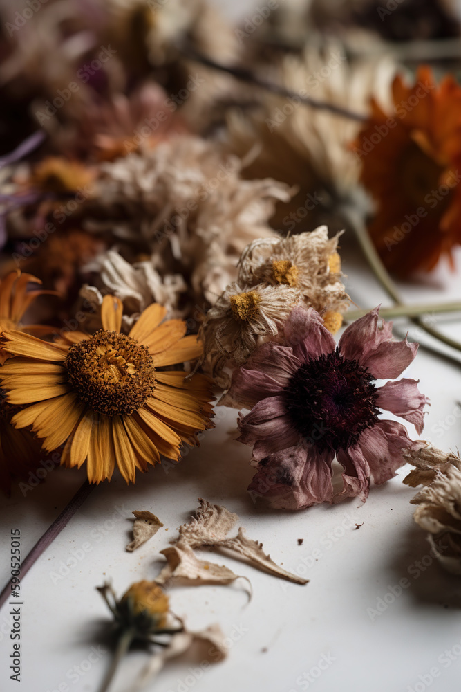 Fototapeta premium Pretty dry flowers 