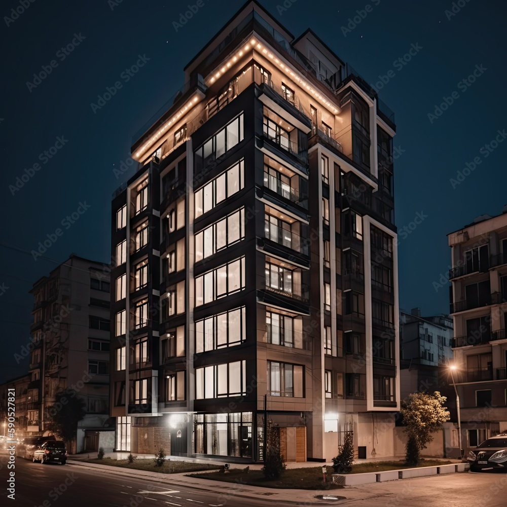 Fototapeta premium LuxuryPremium Apartments Building