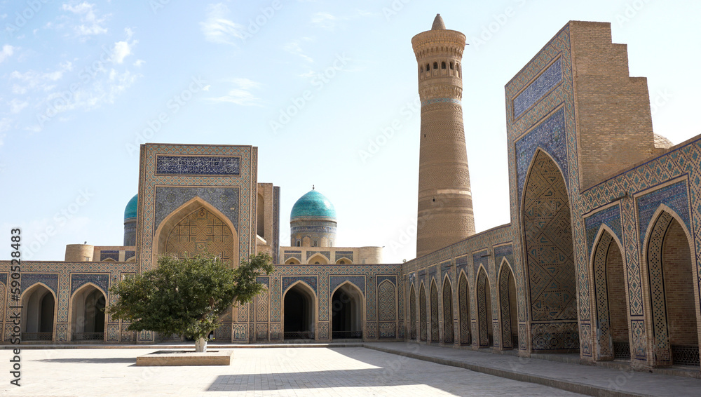 Obraz premium Large complex of architectural monuments in Bukhara