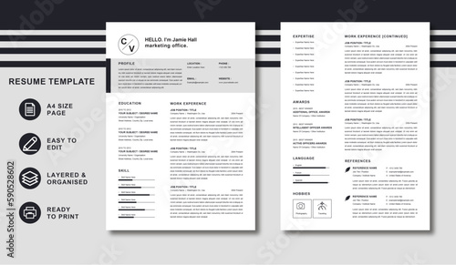 New creative resume template,