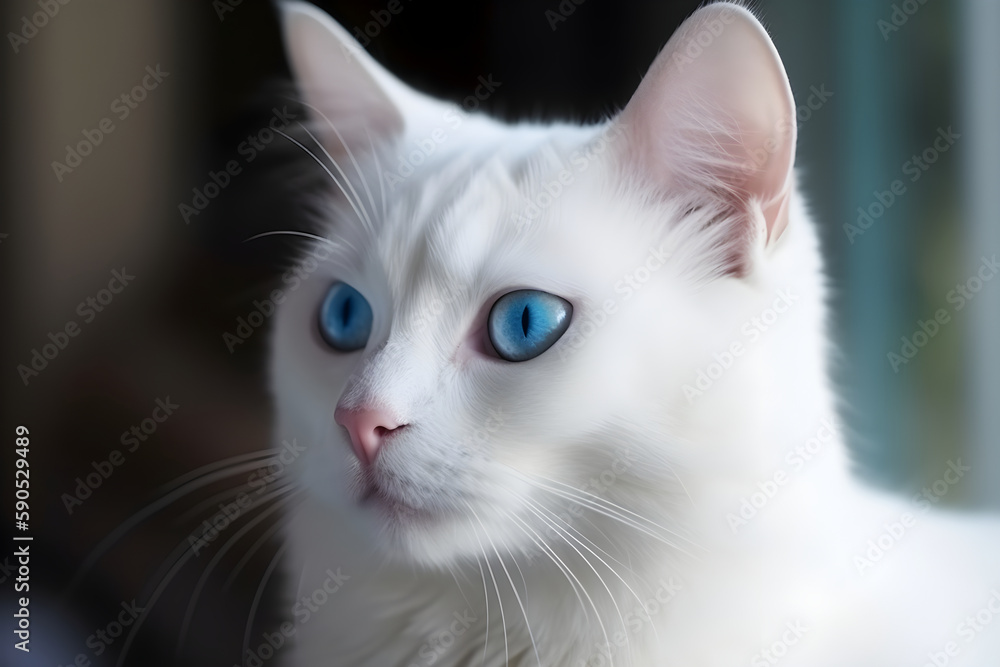 portrait of a cat, ai generative