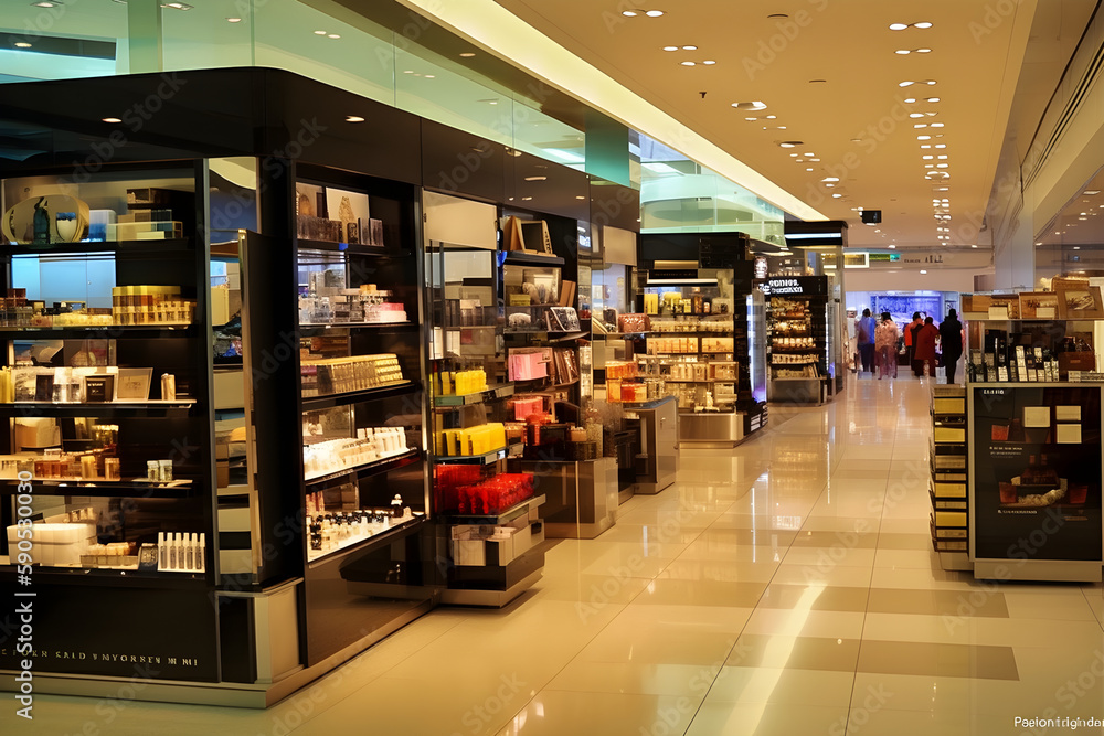 shopping in the mall, ai generative shopping in the mall, ai generative