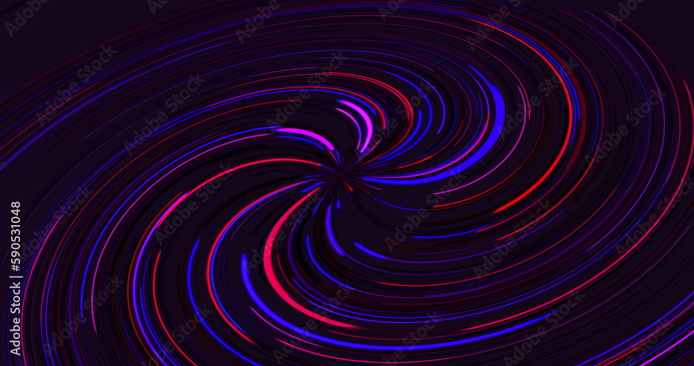 Obraz premium Abstract background with neon glowing multicolored lines.