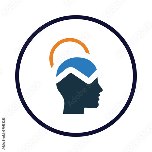 head, brain, health, mental health icon
