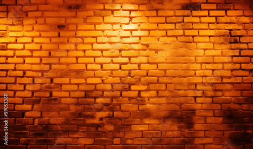 brick brown grunge wall texture background Generative AI