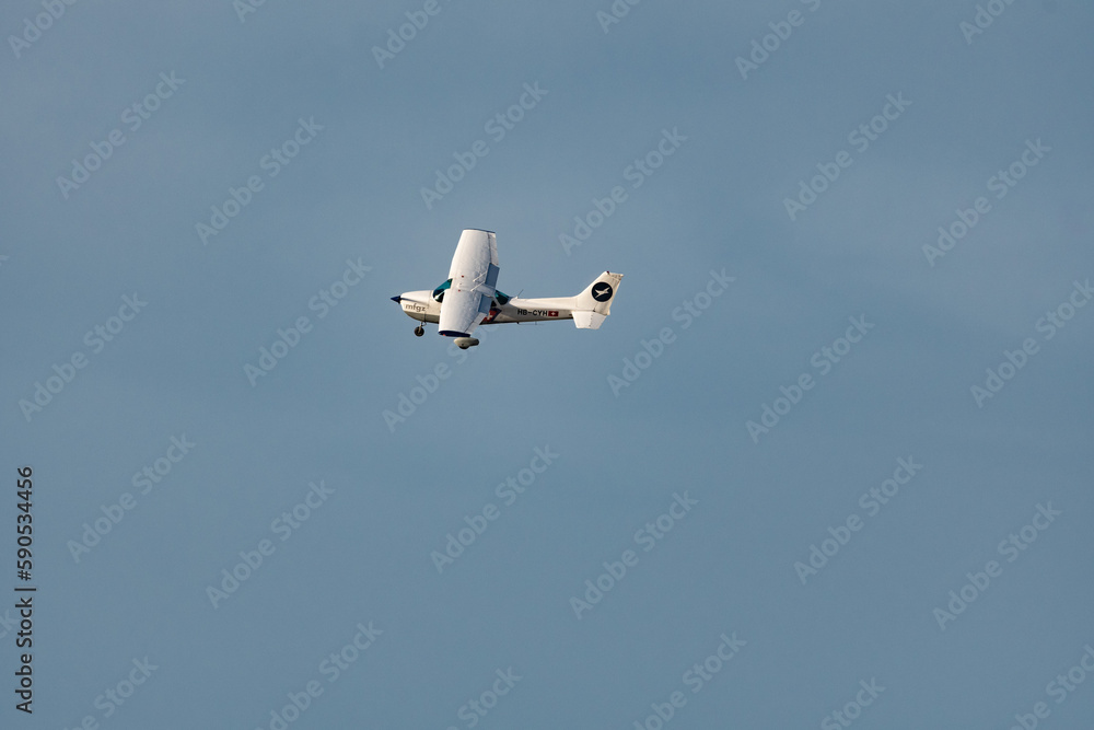 Cessna 172P Skyhawk II propeller plane in Zurich in Switzerland 2.1.