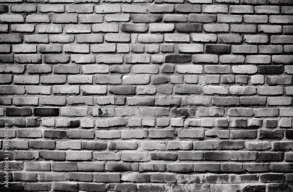 Fototapeta premium gray brick wall Generative AI 