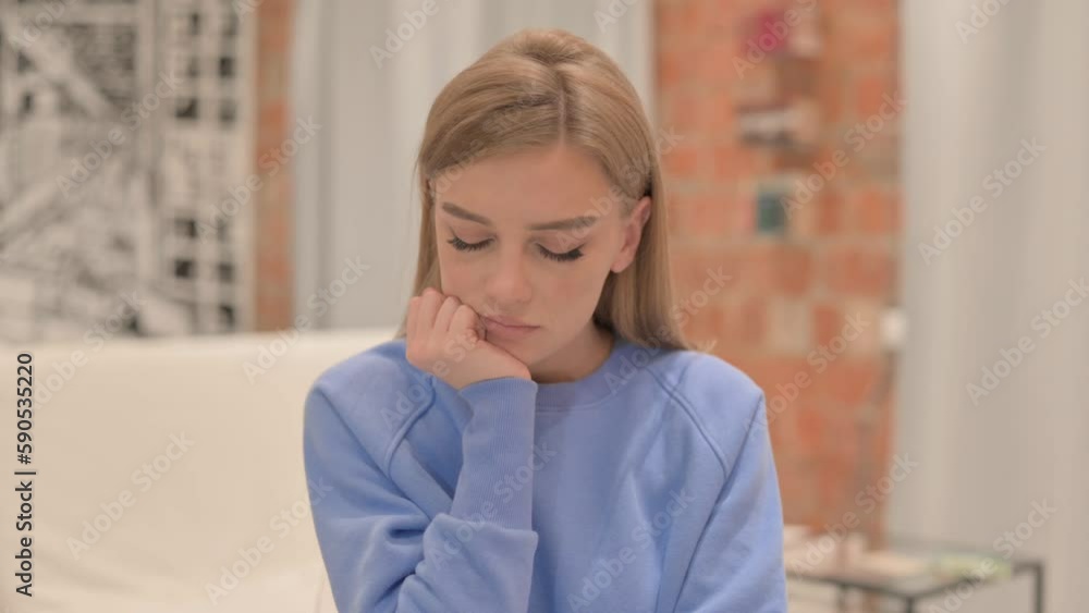Portrait of Sleeping Young Woman in Office Portrait of Sleeping Young Woman in Office