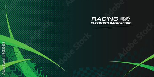 Racing Sports Background Vector Illustration