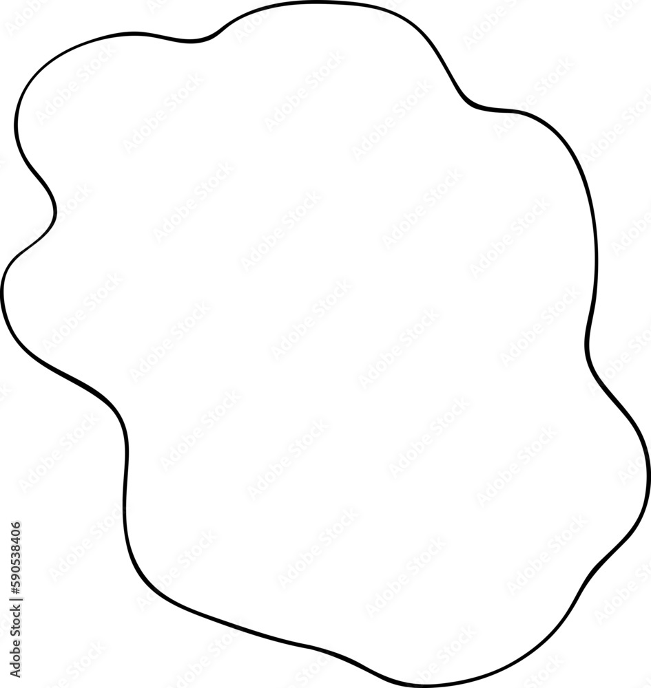 Irregular shape outline Irregular shape outline