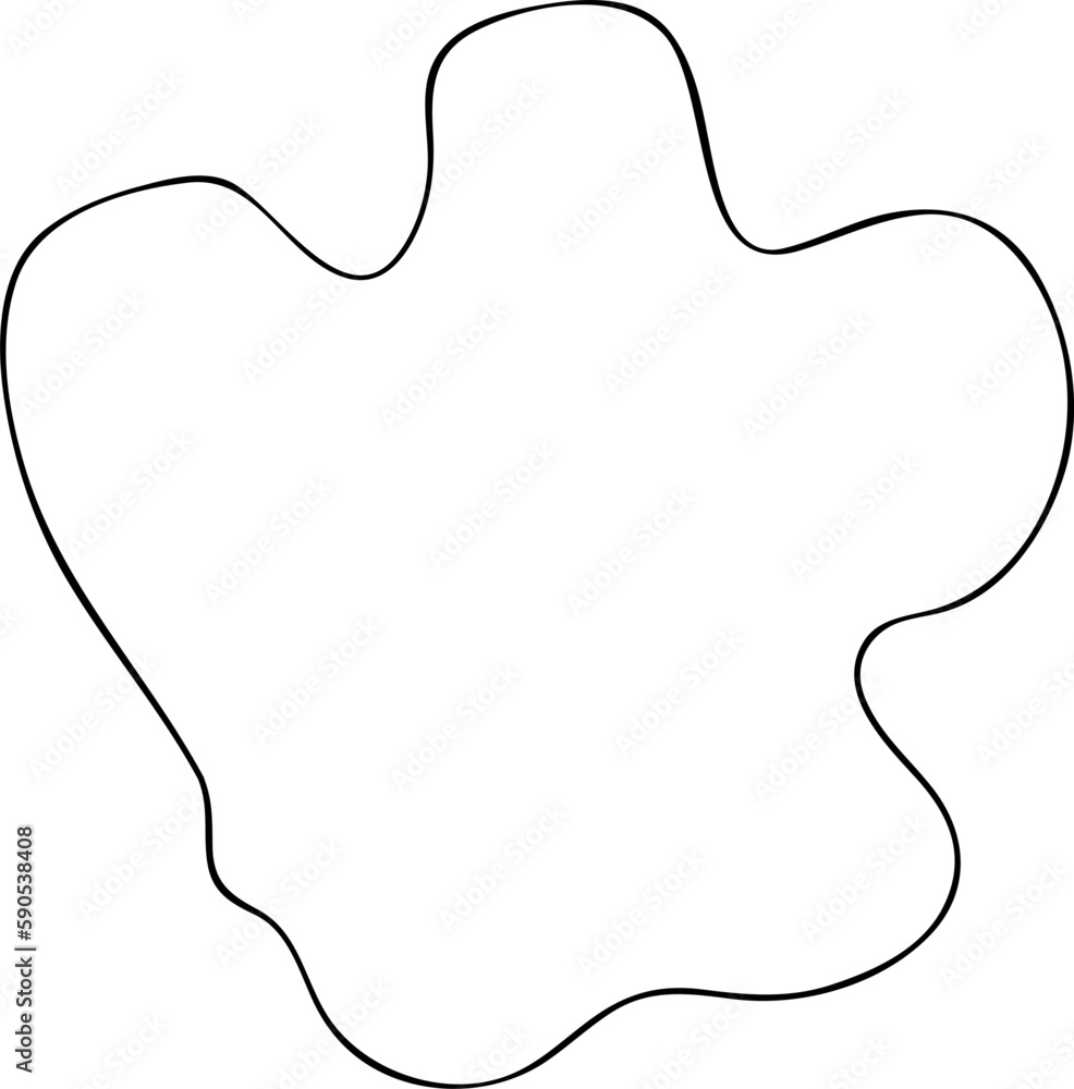 Irregular shape outline