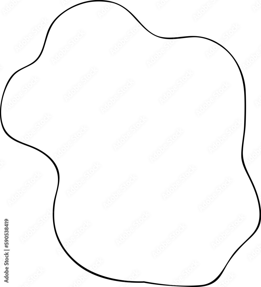 Irregular shape outline Irregular shape outline