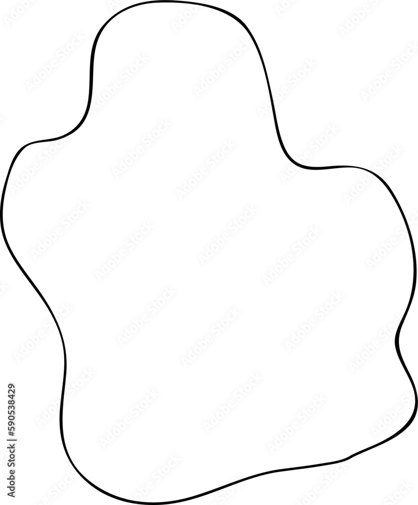 Irregular shape outline Irregular shape outline