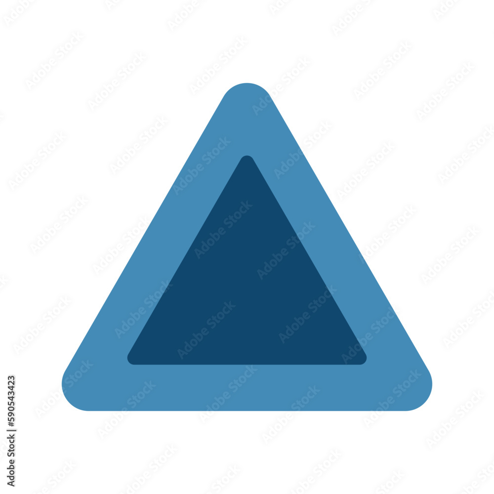Triangle icon. triangular sign. vector illustration Triangle icon. triangular sign. vector illustration