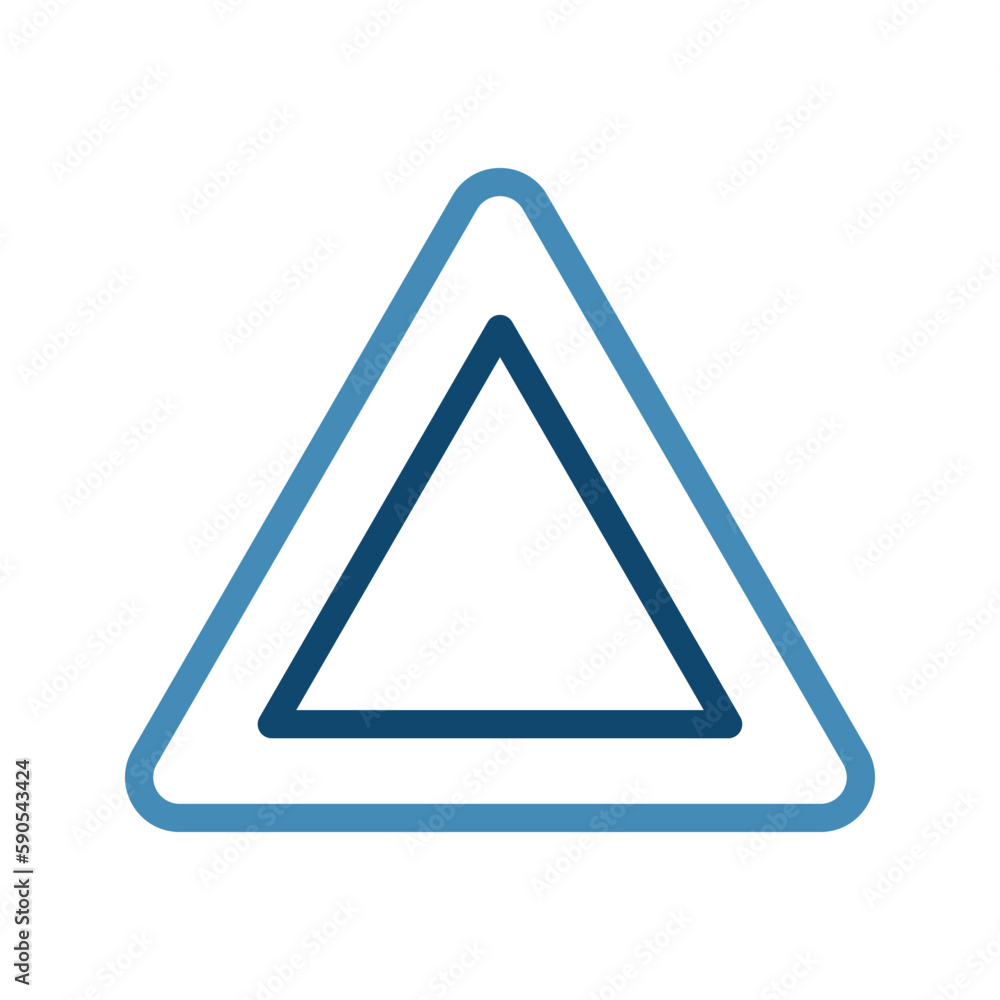 Triangle icon. triangular sign. vector illustration Triangle icon. triangular sign. vector illustration