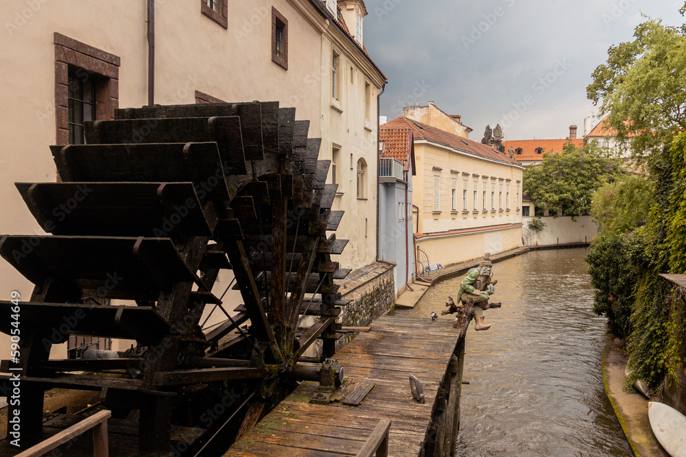 Watermill in Prague 