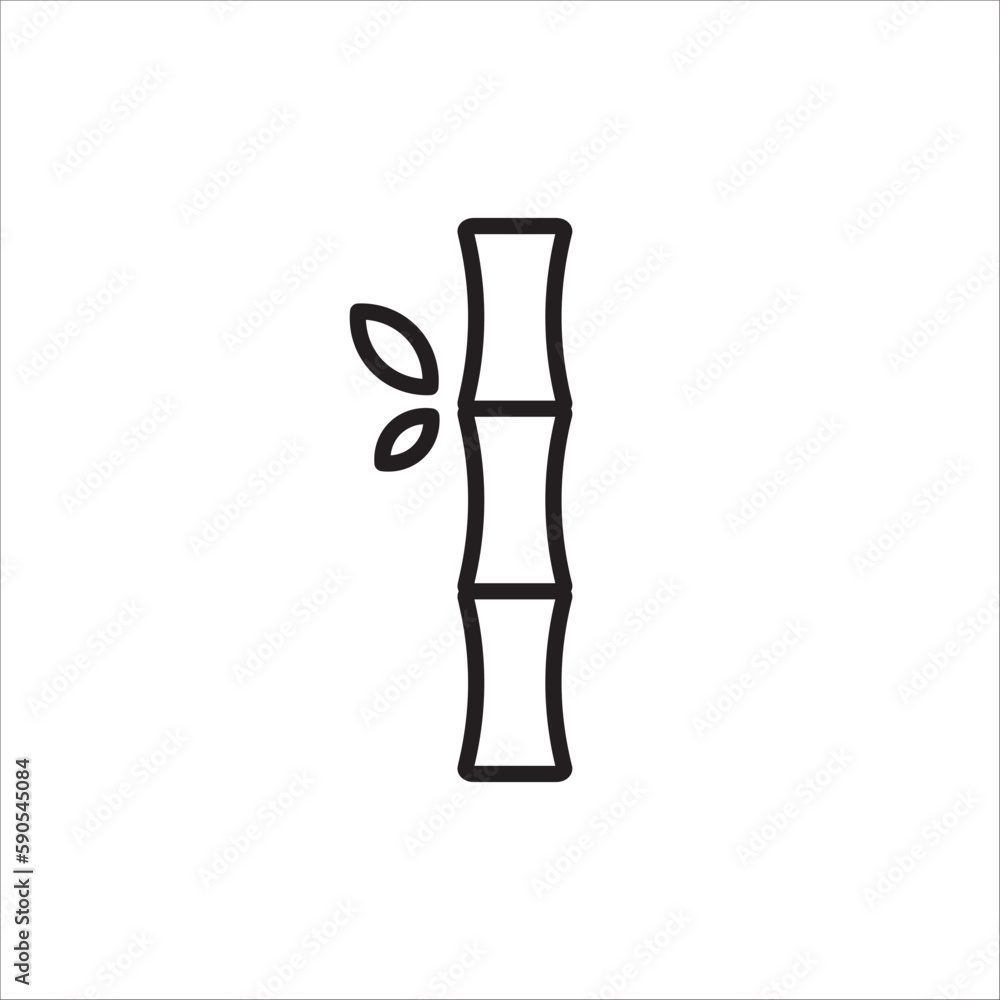 Bamboo vector icon. Bamboo tree flat sign design illustration. Bamboo nature tree symbol pictogram. UX UI icon Bamboo vector icon. Bamboo tree flat sign design illustration. Bamboo nature tree symbol pictogram. UX UI icon