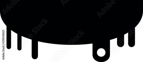 abstraction of black paint on the wall, vector smudges