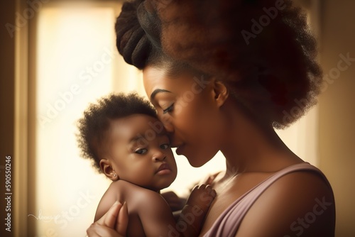 Black Motherhood: Warmth and Resilience. Generative AI