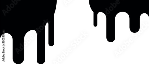 abstraction of black paint on the wall, vector smudges