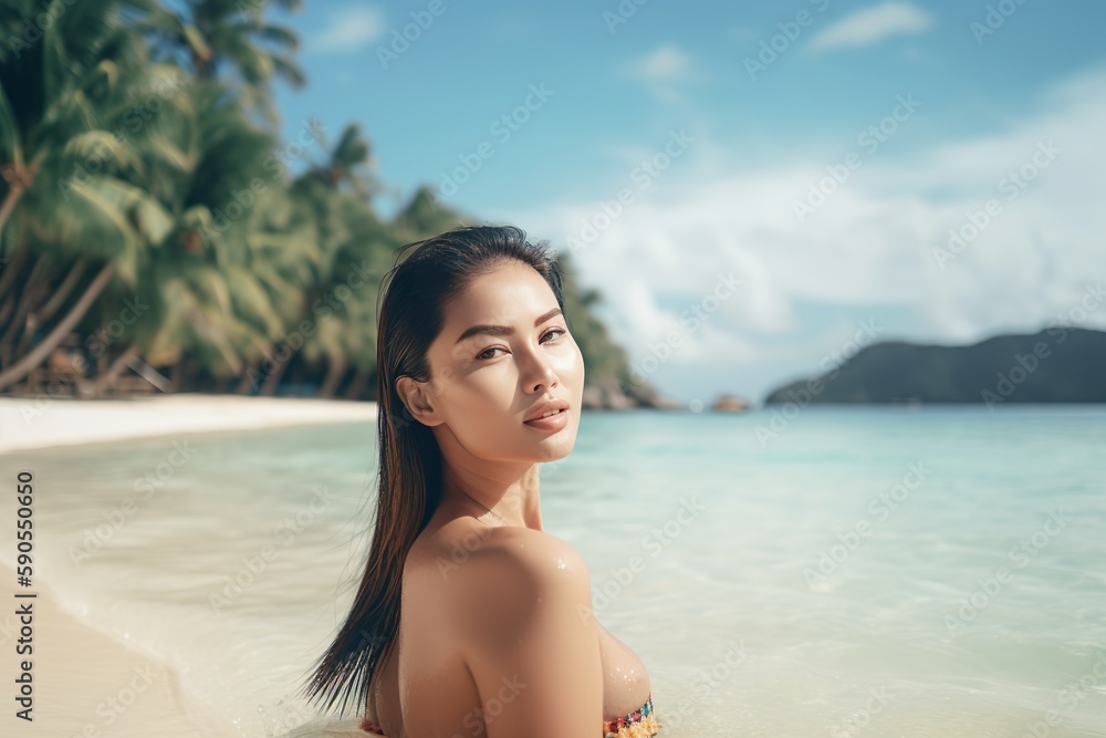 Sun-Kissed Radiance, Tropical Bliss.
Generative AI Sun-Kissed Radiance, Tropical Bliss.
Generative AI