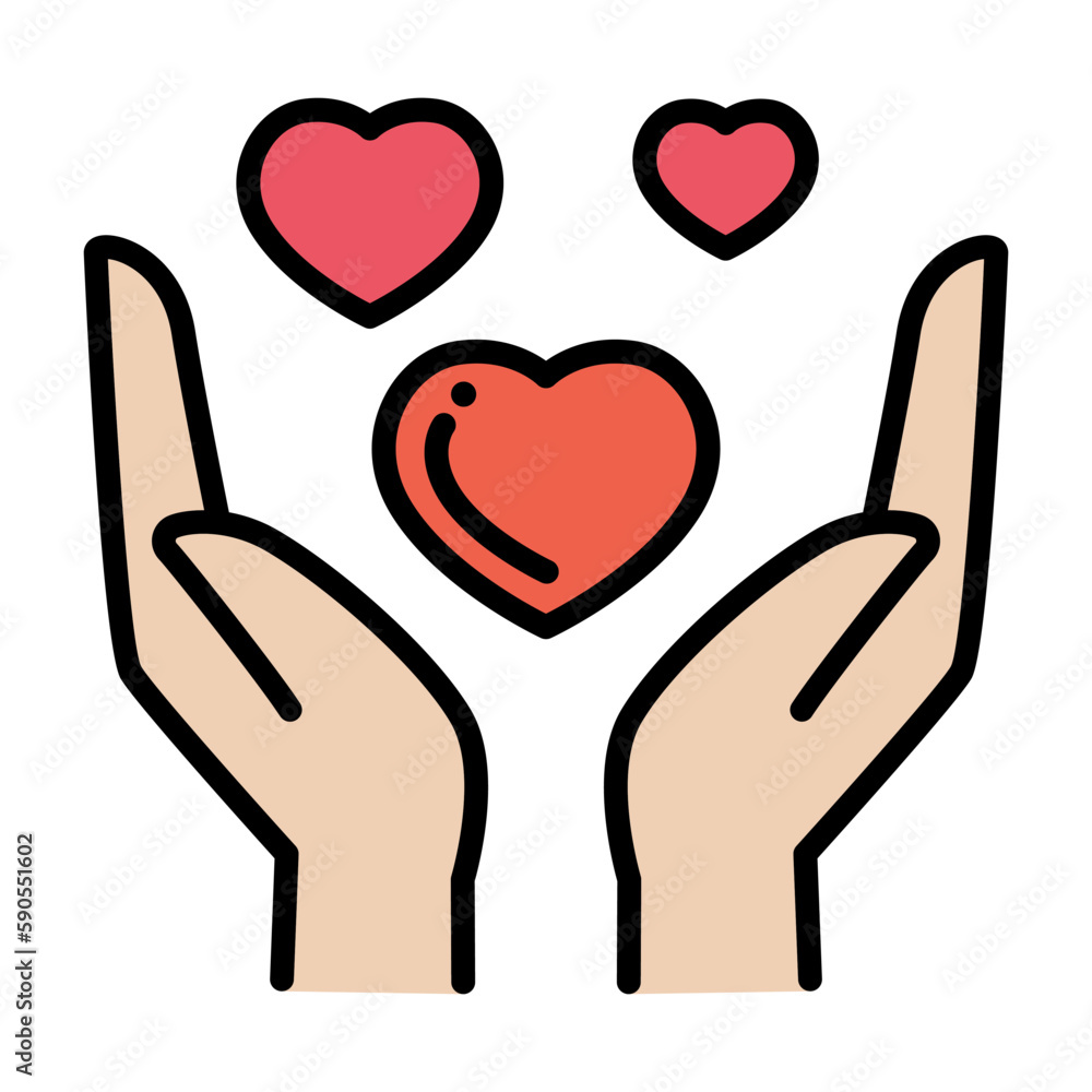 Love color line icon Love color line icon