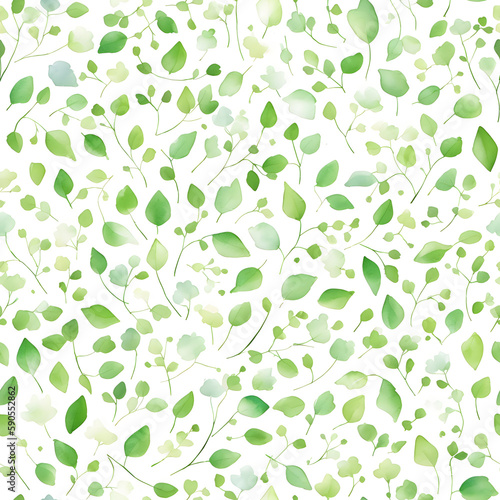 Wallpaper Mural Seamless pattern leaves Torontodigital.ca
