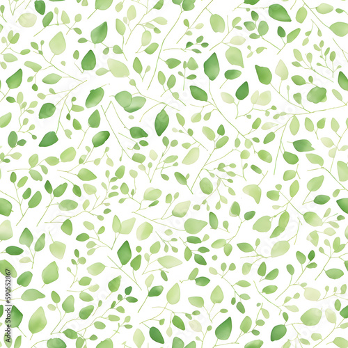 Seamless pattern leaves